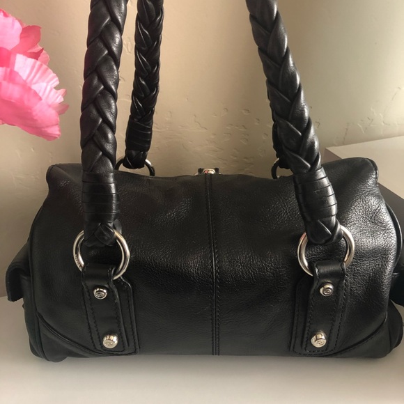 ⭐️Francesco Biasia Black Leather Handbag ⭐️ - Picture 3 of 16